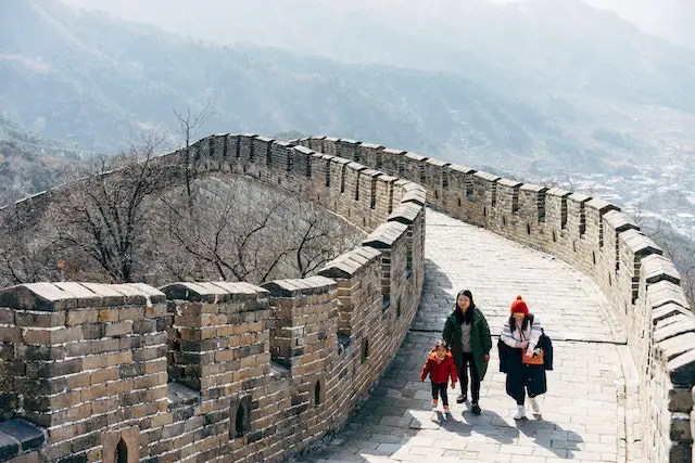 Camp on the Great Wall of China