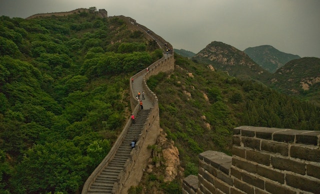 Camp on the Great Wall of China