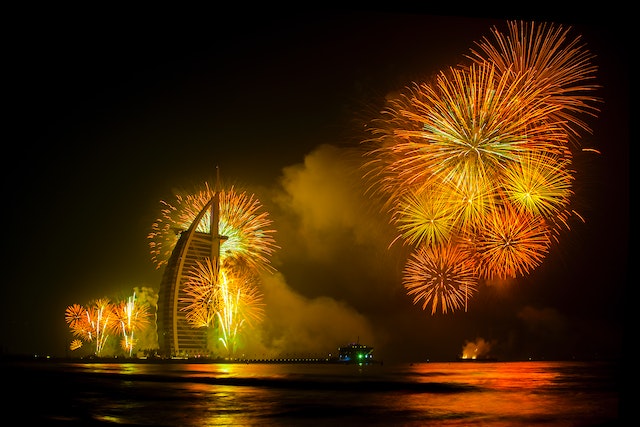 Enjoy the Dubai Fireworks Display